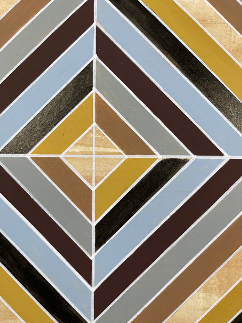 Original Abstract Geometric Painting by Amy Illardo