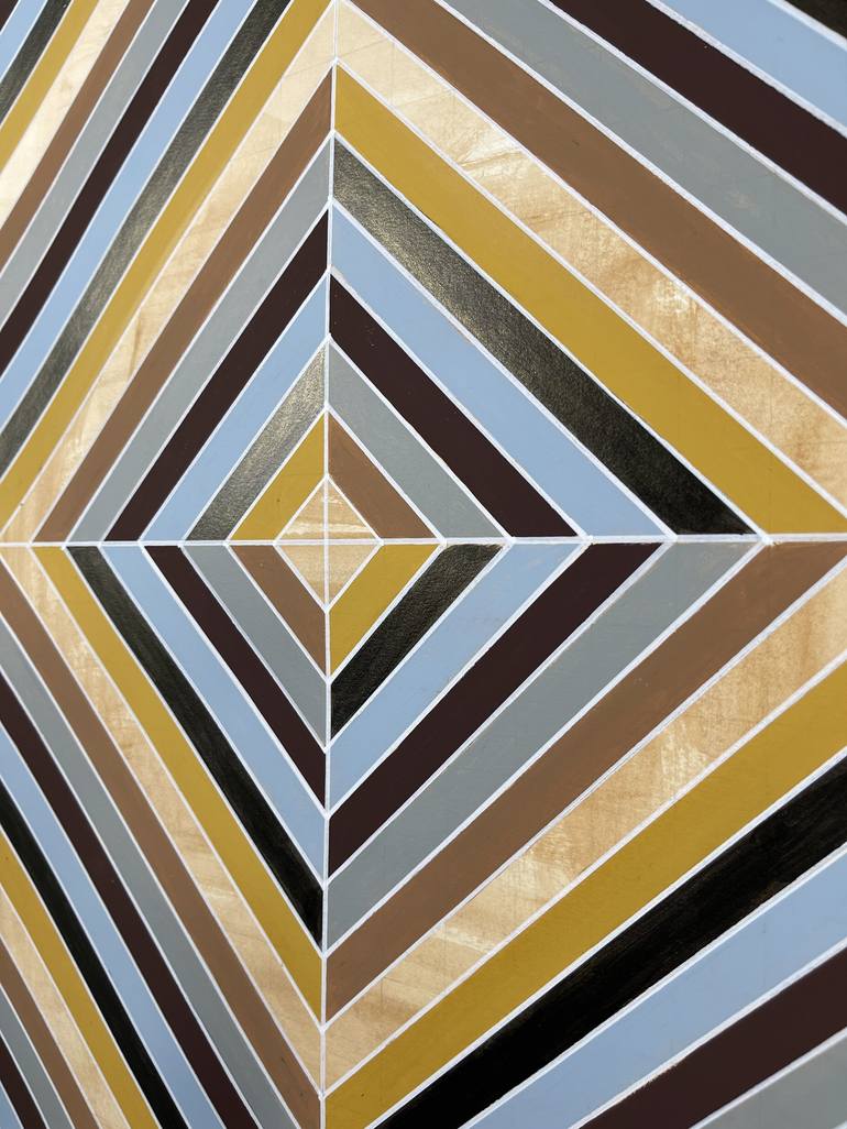 Original Abstract Geometric Painting by Amy Illardo