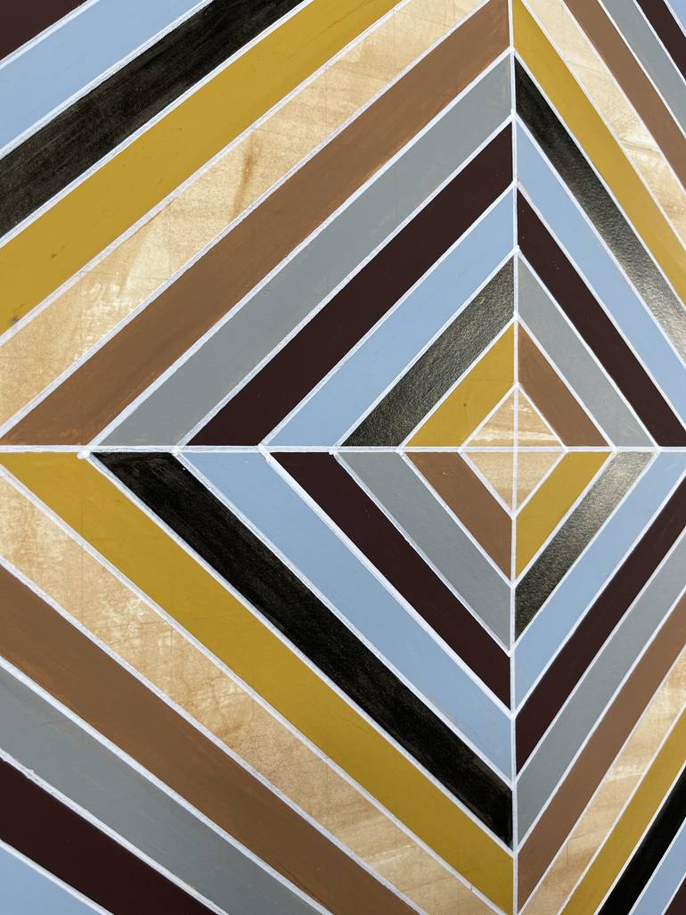 Original Abstract Geometric Painting by Amy Illardo