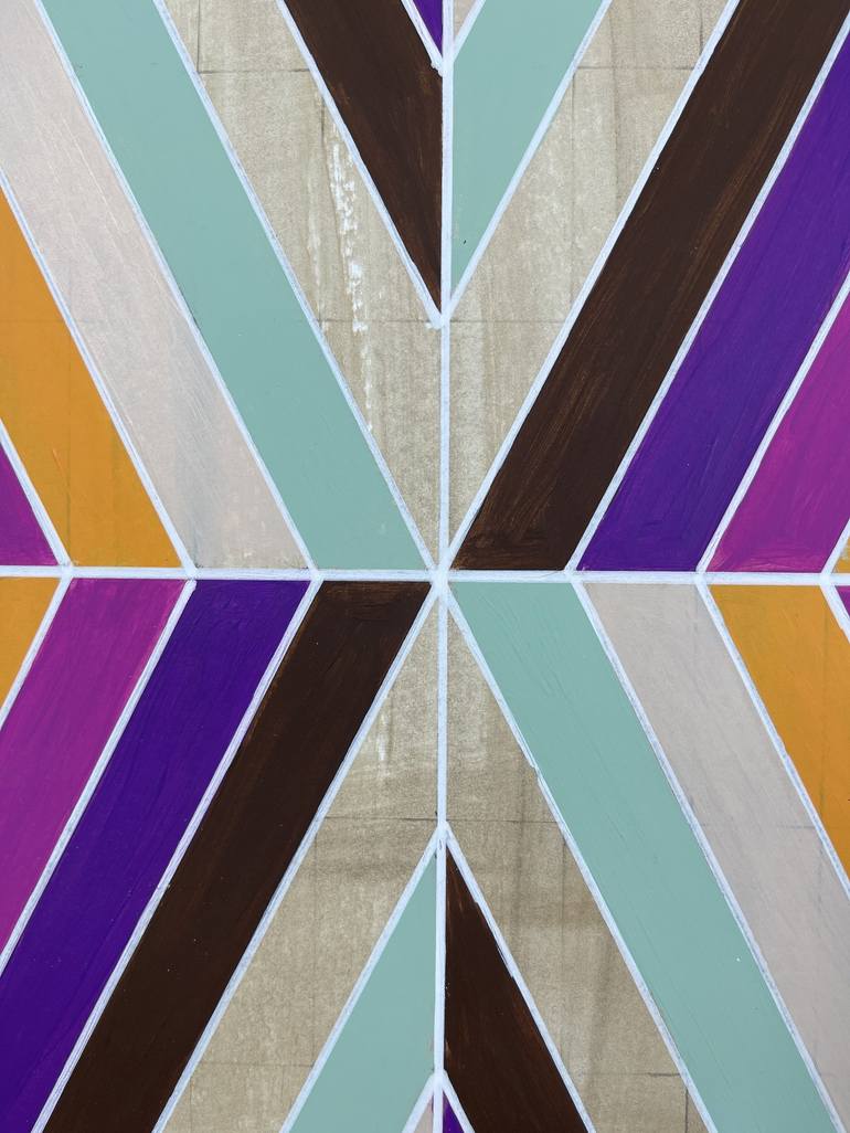 Original Contemporary Geometric Painting by Amy Illardo