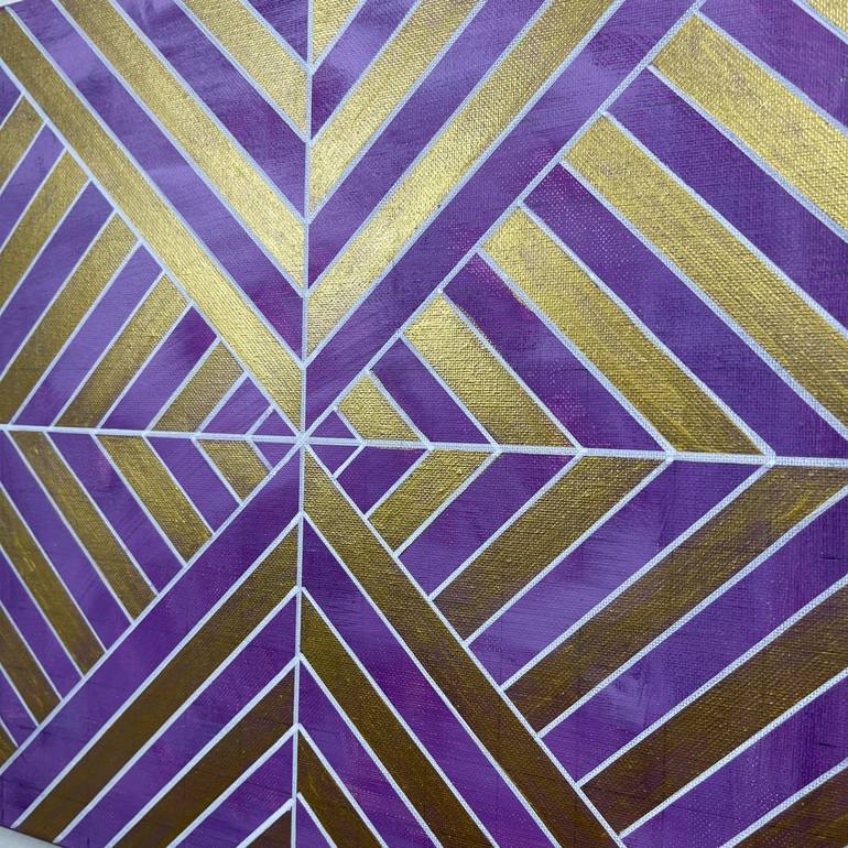 Original Abstract Geometric Painting by Amy Illardo