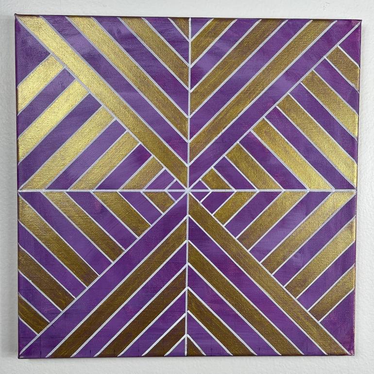 Original Abstract Geometric Painting by Amy Illardo