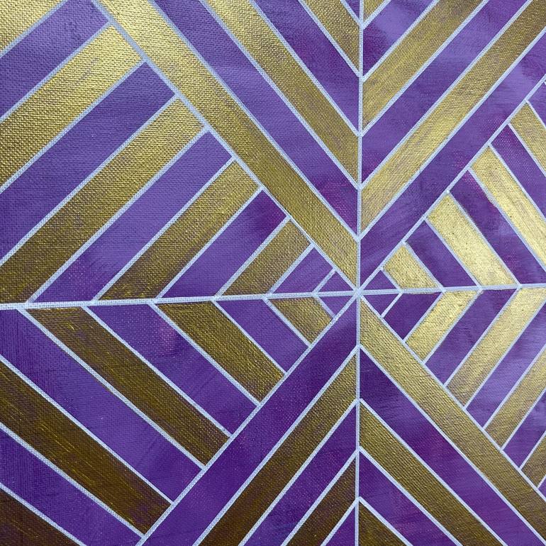 Original Abstract Geometric Painting by Amy Illardo