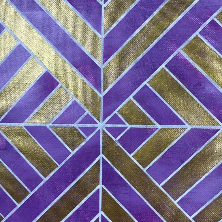 Original Abstract Geometric Painting by Amy Illardo