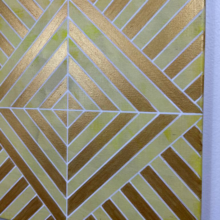 Original Abstract Geometric Painting by Amy Illardo