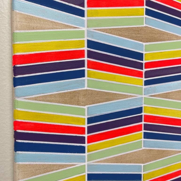 Original Abstract Geometric Painting by Amy Illardo