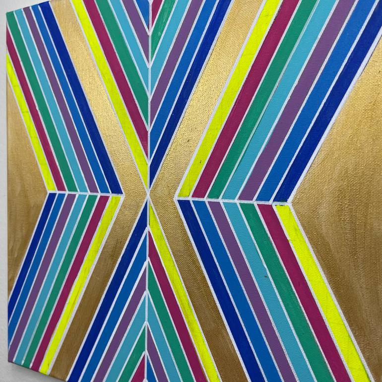 Original Abstract Geometric Painting by Amy Illardo