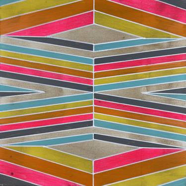 Original Abstract Geometric Paintings by Amy Illardo