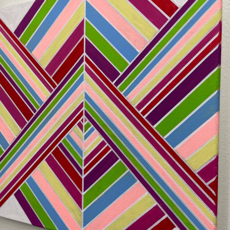 Original Abstract Geometric Painting by Amy Illardo