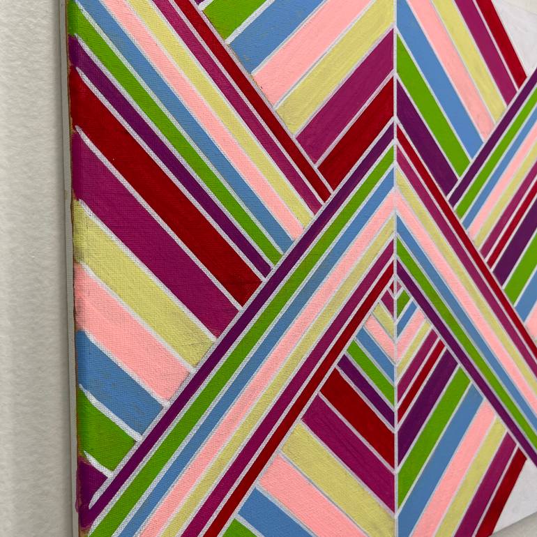 Original Abstract Geometric Painting by Amy Illardo