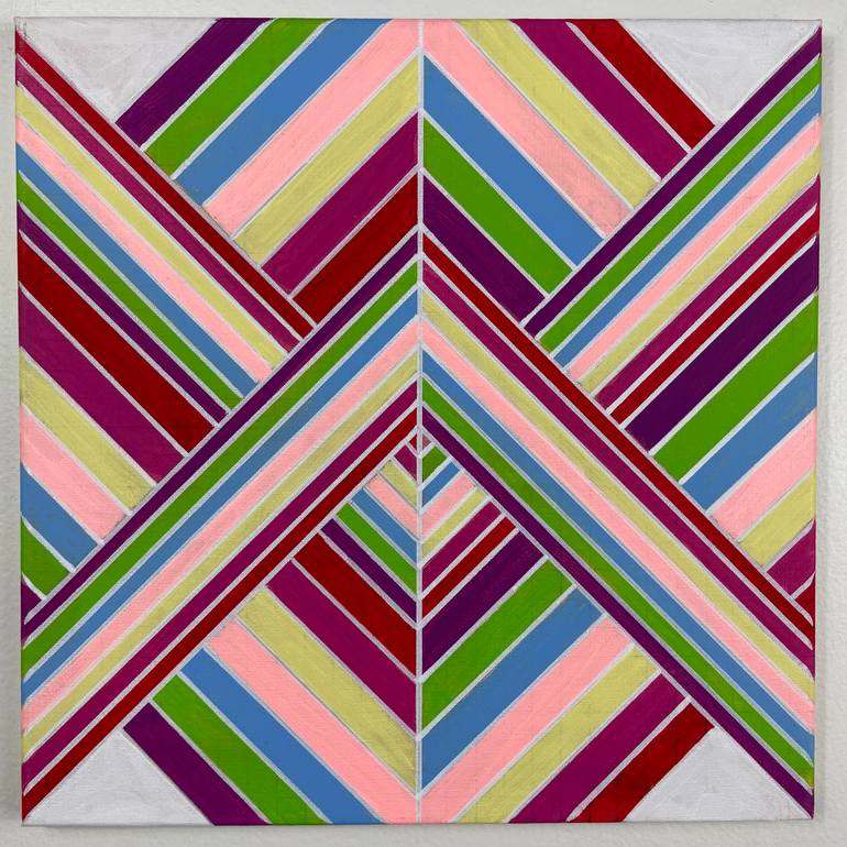 Original Abstract Geometric Painting by Amy Illardo