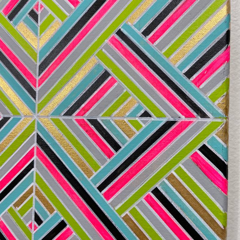 Original Abstract Geometric Painting by Amy Illardo