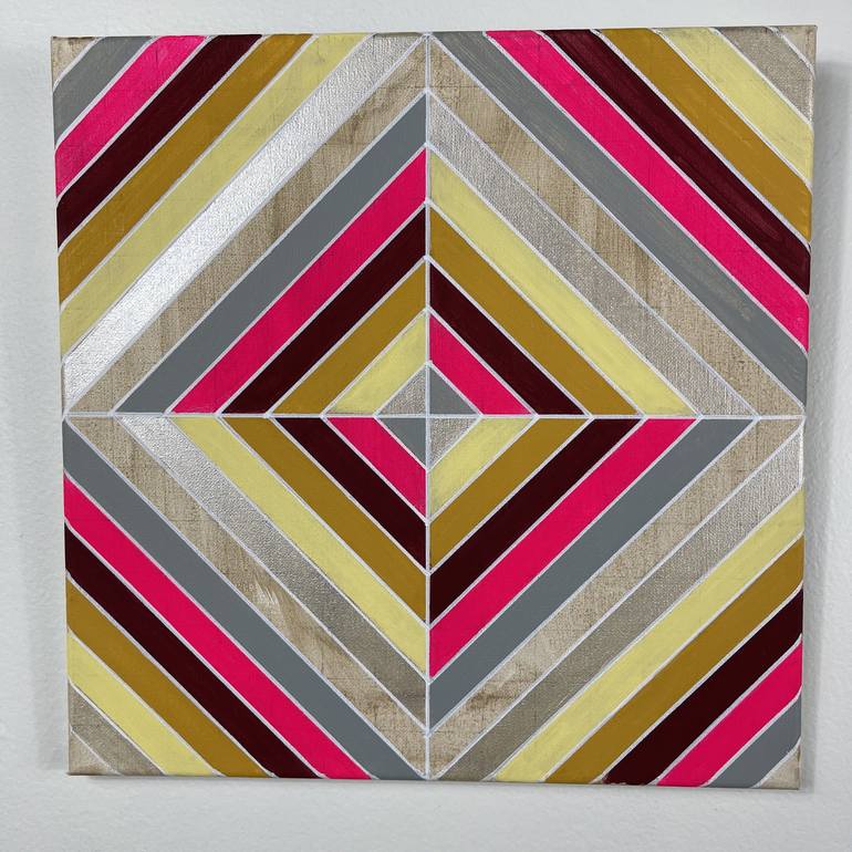 Original Abstract Geometric Painting by Amy Illardo