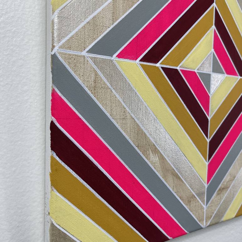 Original Abstract Geometric Painting by Amy Illardo