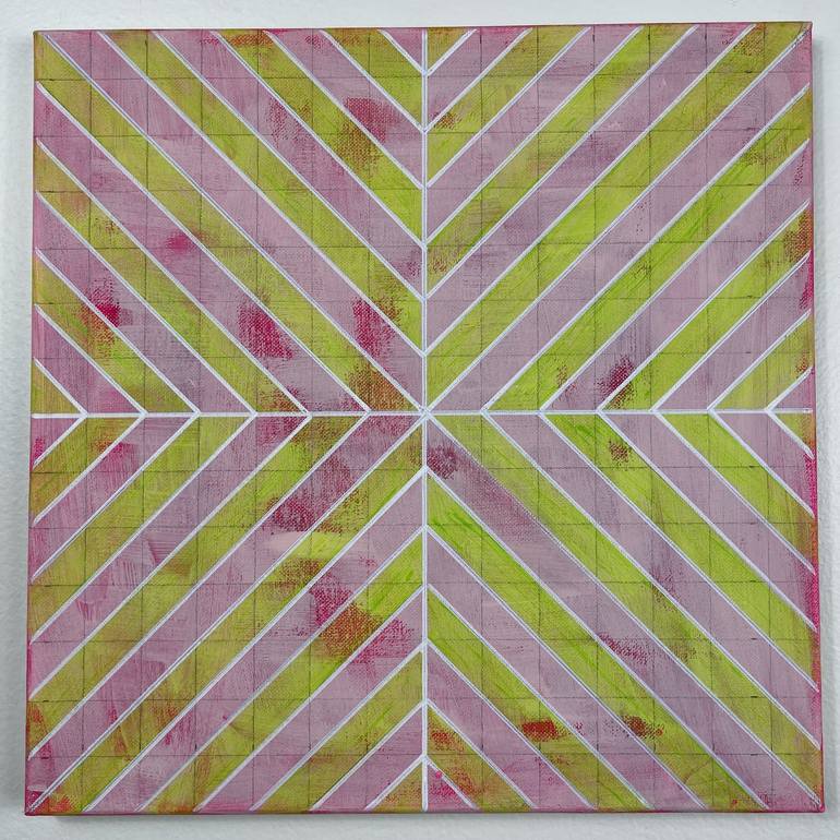 Original Abstract Geometric Painting by Amy Illardo