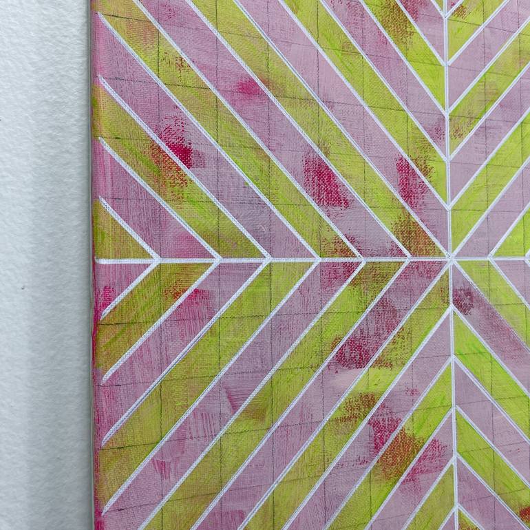 Original Abstract Geometric Painting by Amy Illardo