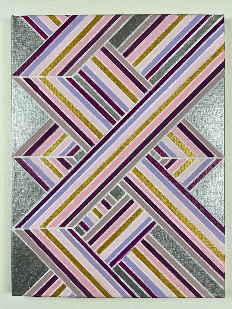 Original Abstract Geometric Painting by Amy Illardo