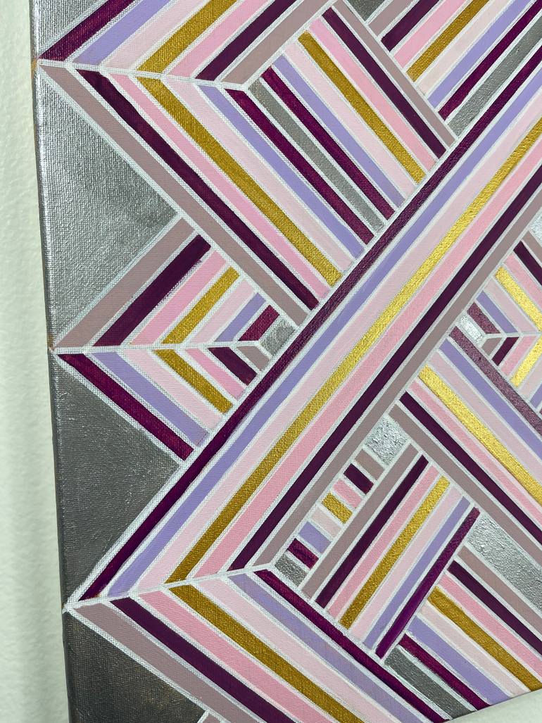 Original Abstract Geometric Painting by Amy Illardo