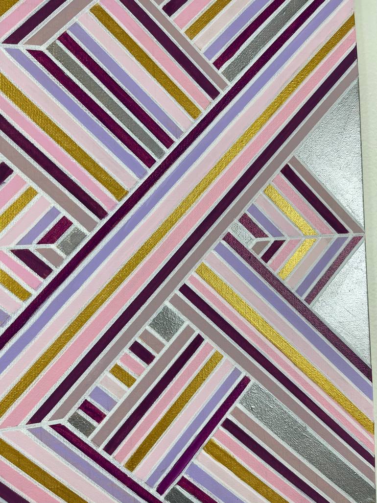 Original Abstract Geometric Painting by Amy Illardo
