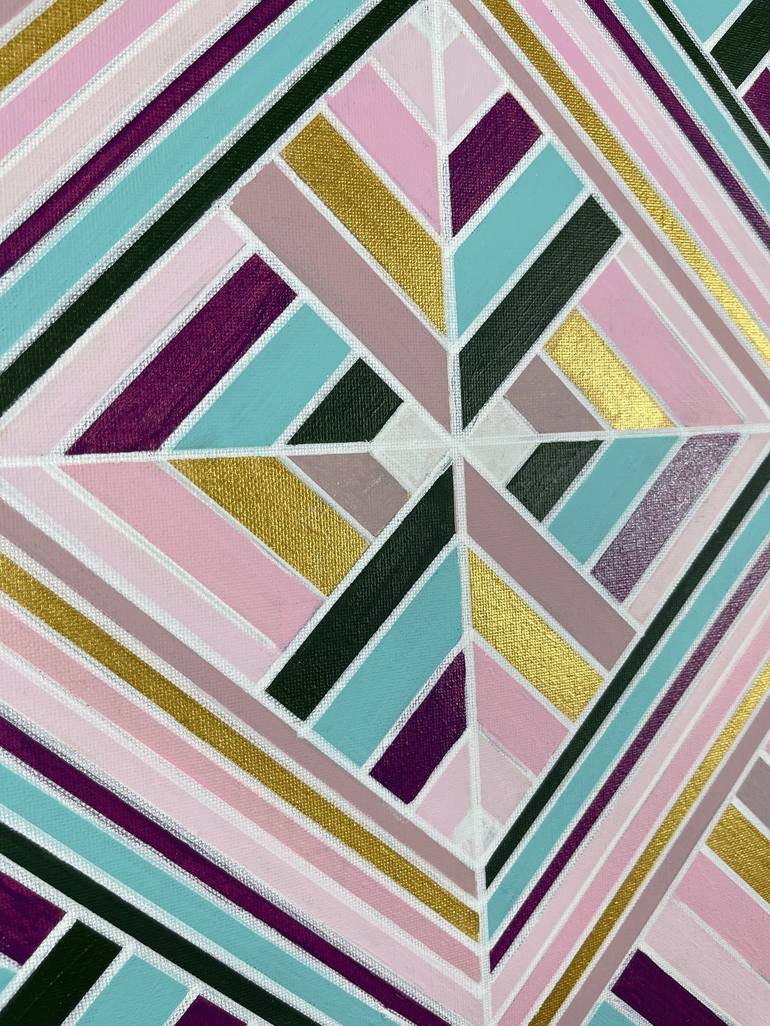 Original Geometric Painting by Amy Illardo