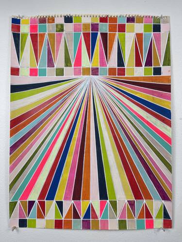 Original Abstract Geometric Paintings by Amy Illardo