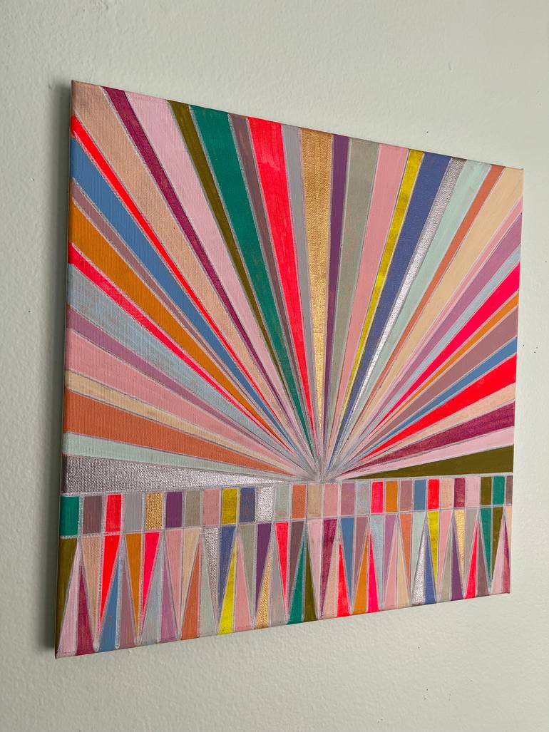 Original Abstract Geometric Painting by Amy Illardo