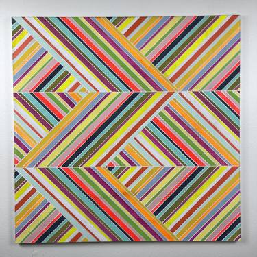 Multicolor Geometric Acrylic on Canvas 30x30 thumb