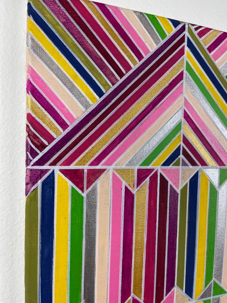 Original Abstract Geometric Painting by Amy Illardo