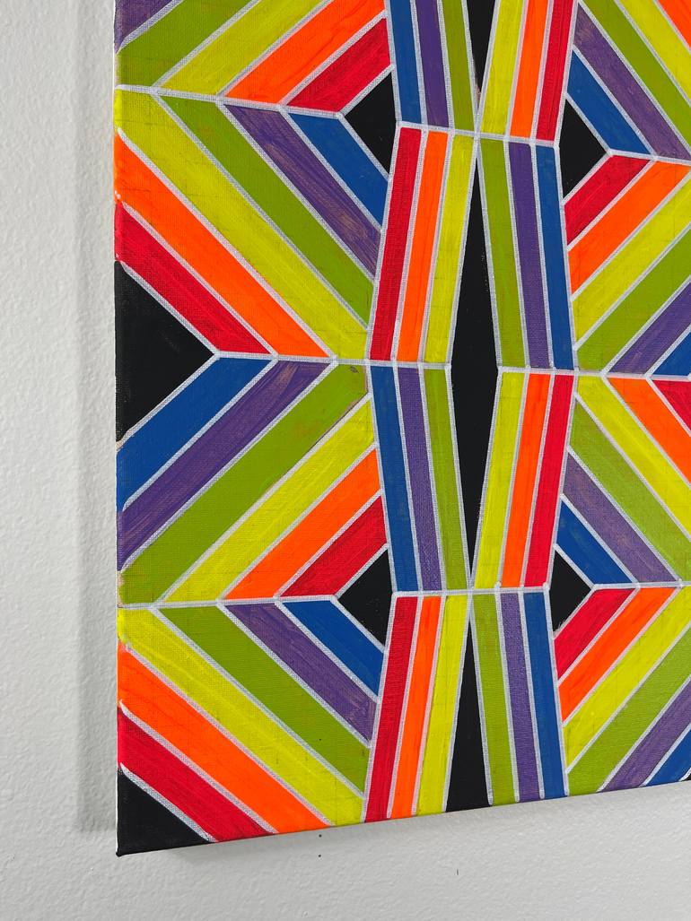 Original Algorithmic Abstract Painting by Amy Illardo
