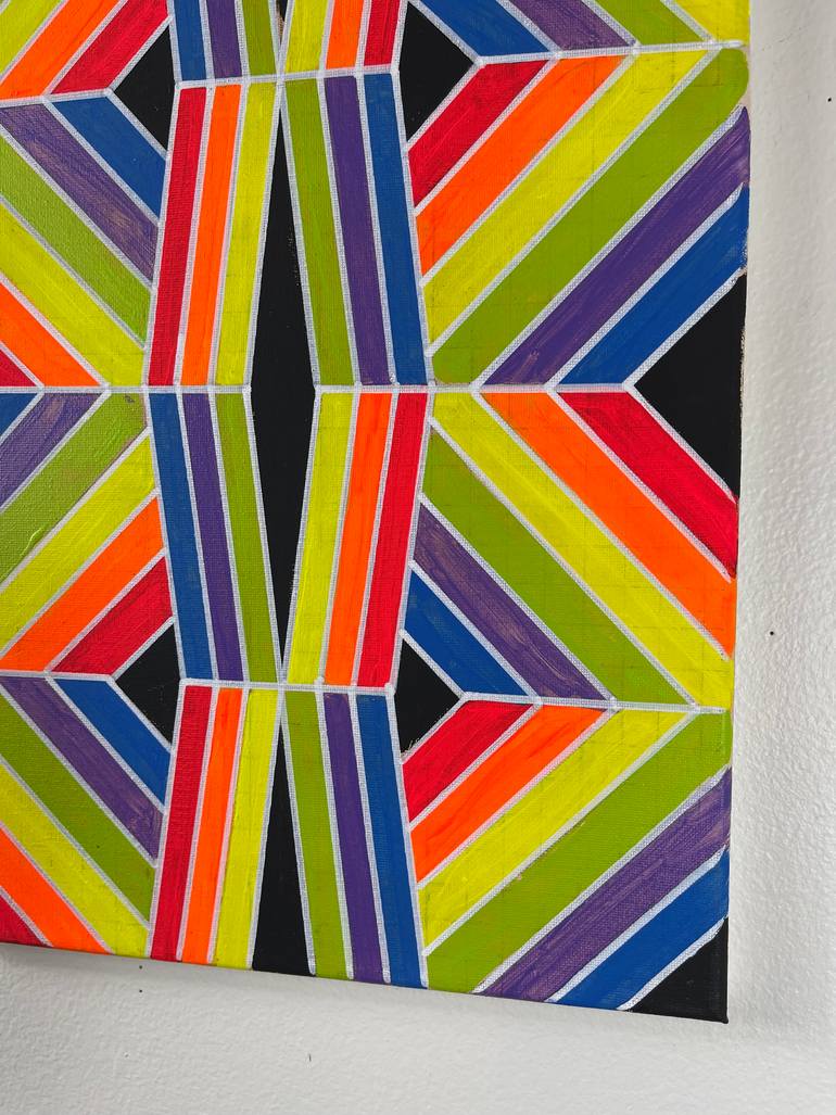 Original Algorithmic Abstract Painting by Amy Illardo