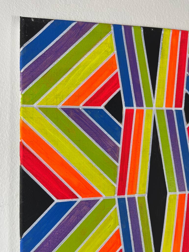 Original Algorithmic Abstract Painting by Amy Illardo