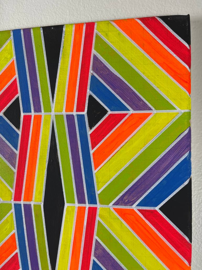 Original Algorithmic Abstract Painting by Amy Illardo