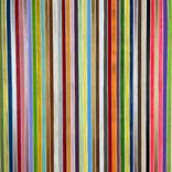 Multicolor Stripe Geometric Acrylic Painting 22x28 by Amy Illardo