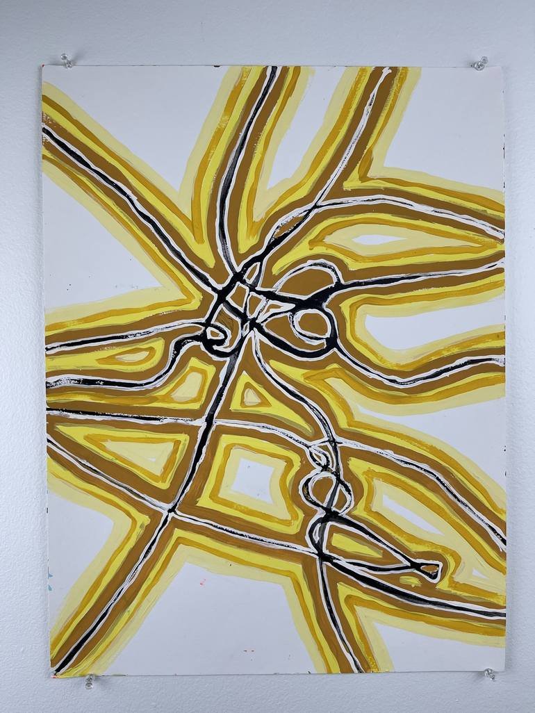 monochromatic art yellow