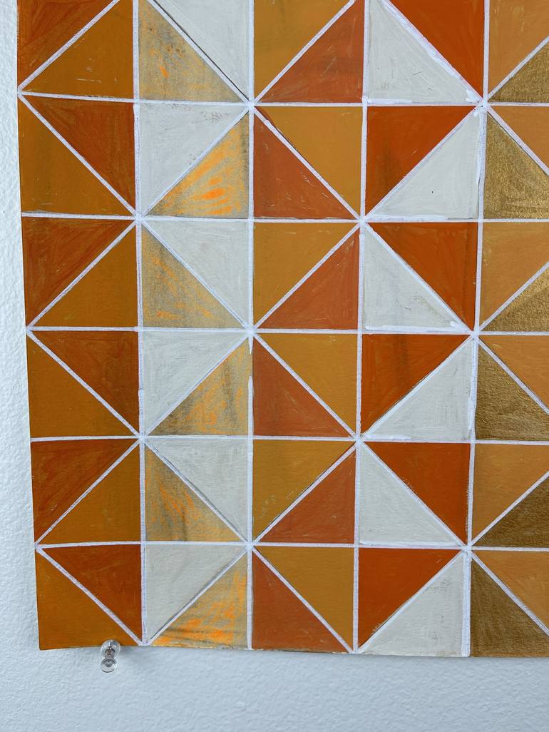 Original Abstract Geometric Painting by Amy Illardo