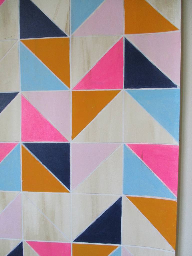 Original Abstract Geometric Painting by Amy Illardo