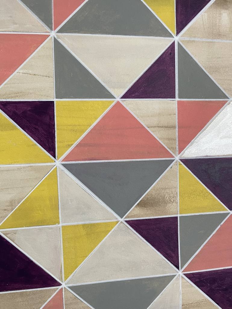 Original Abstract Geometric Painting by Amy Illardo