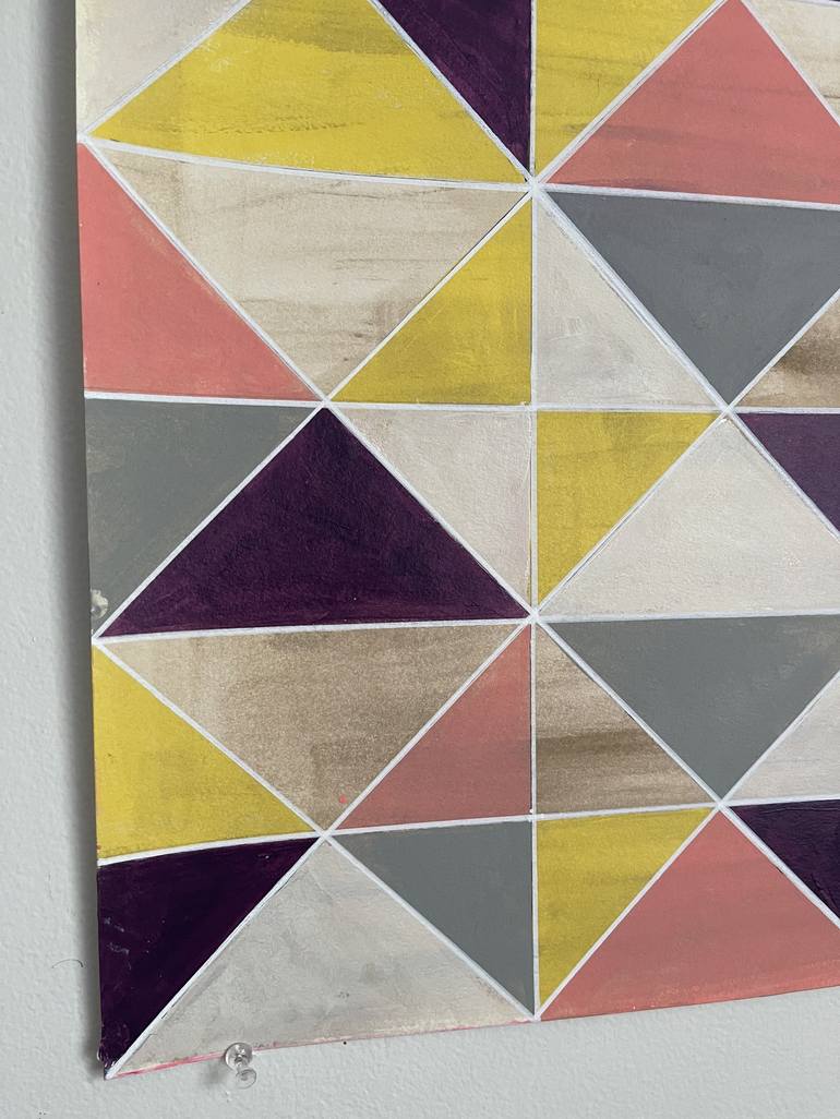 Original Abstract Geometric Painting by Amy Illardo