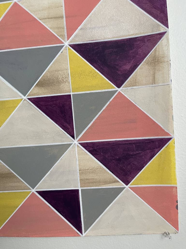 Original Abstract Geometric Painting by Amy Illardo