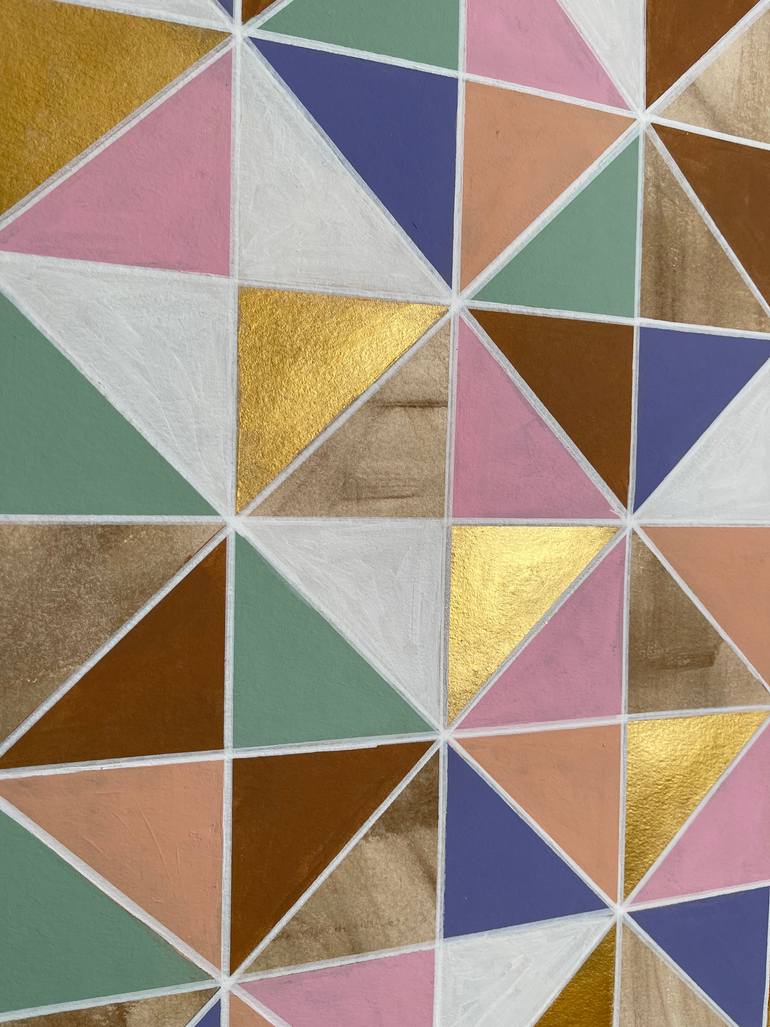 Original Abstract Geometric Painting by Amy Illardo