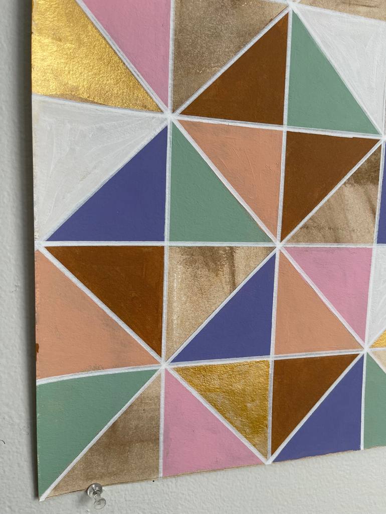 Original Abstract Geometric Painting by Amy Illardo