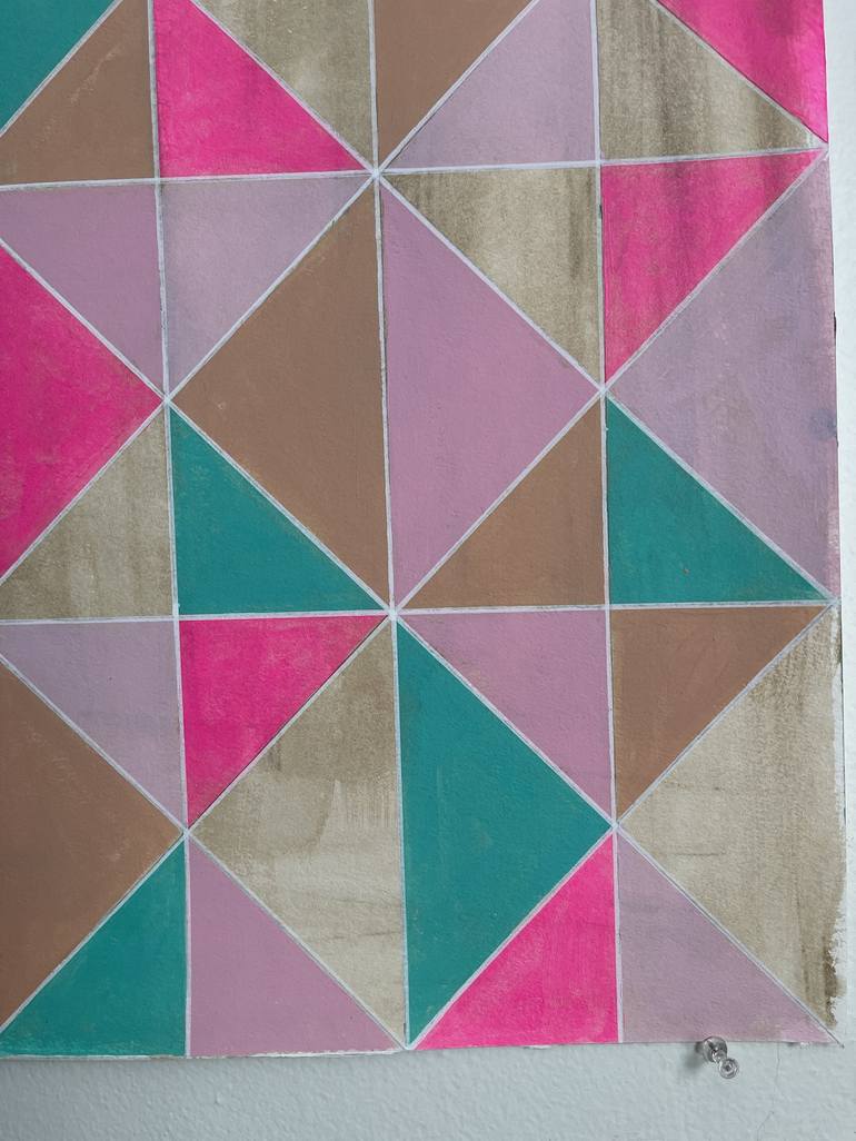 Original Abstract Geometric Painting by Amy Illardo