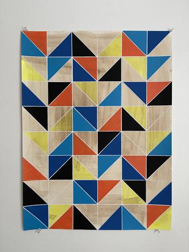 Original Abstract Geometric Paintings by Amy Illardo