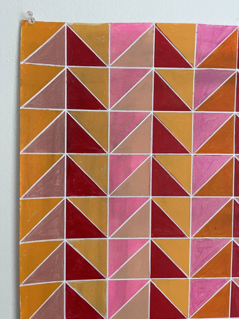 Original Abstract Geometric Painting by Amy Illardo