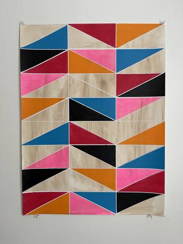 Original Abstract Geometric Paintings by Amy Illardo