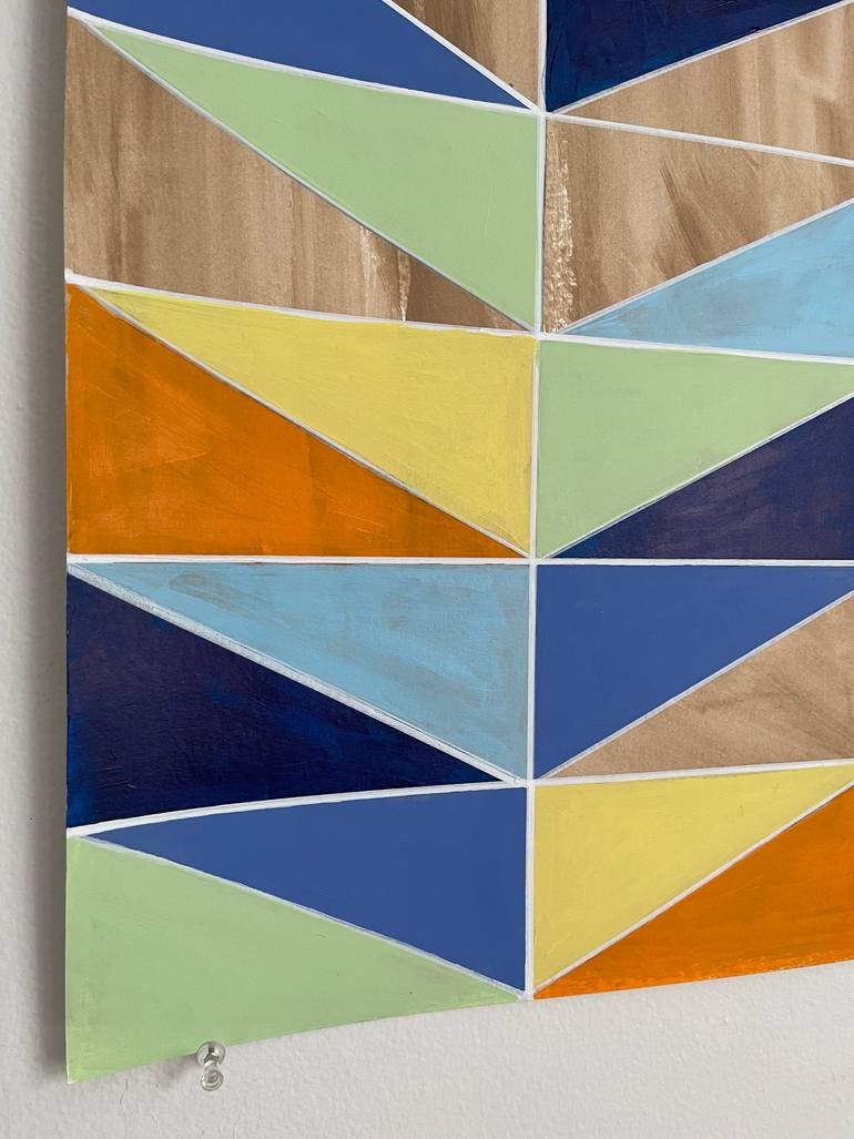 Original Abstract Geometric Painting by Amy Illardo