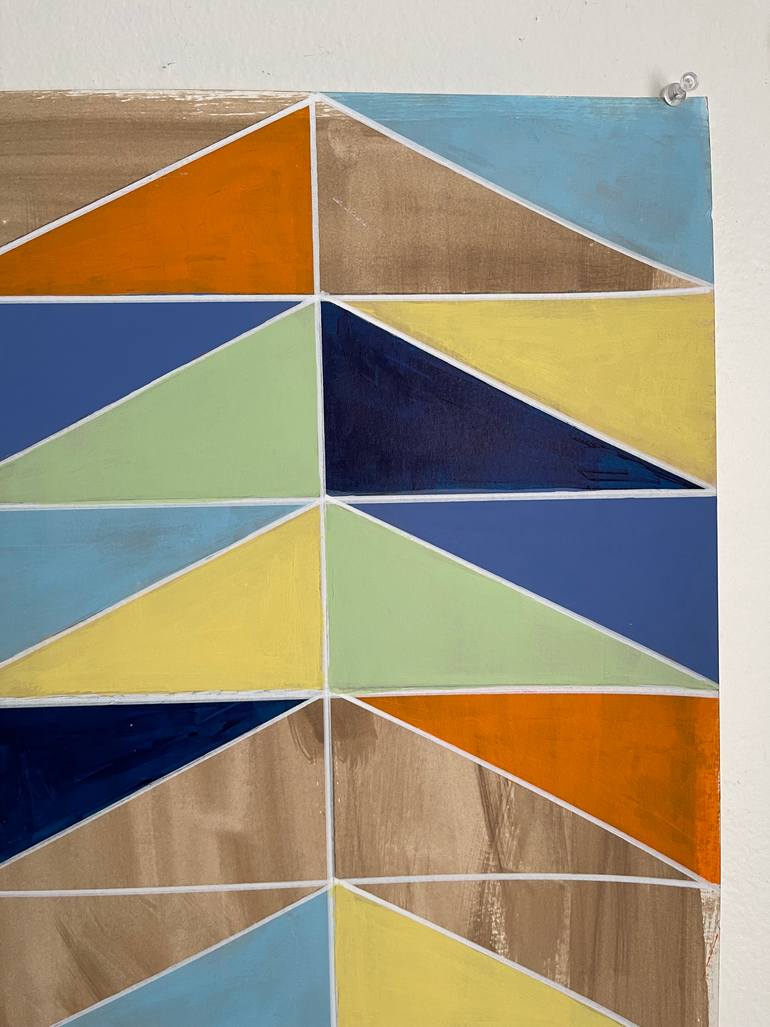 Original Abstract Geometric Painting by Amy Illardo