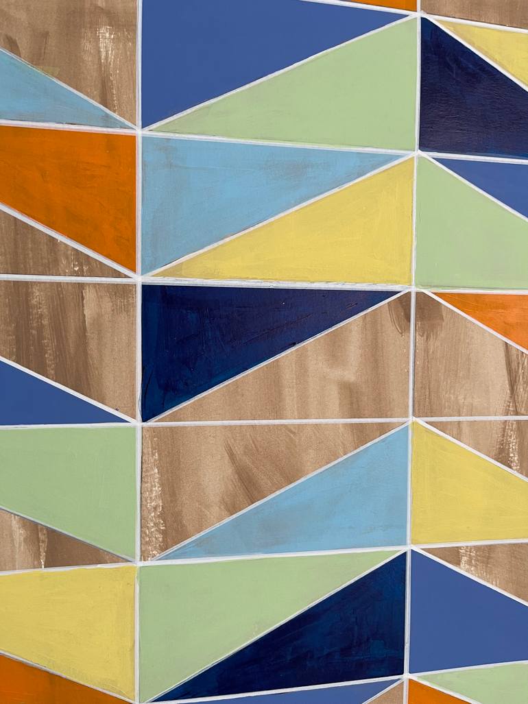 Original Abstract Geometric Painting by Amy Illardo
