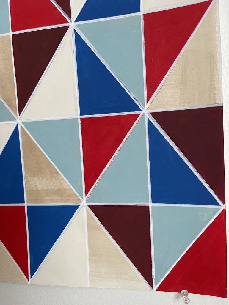 Original Abstract Geometric Painting by Amy Illardo