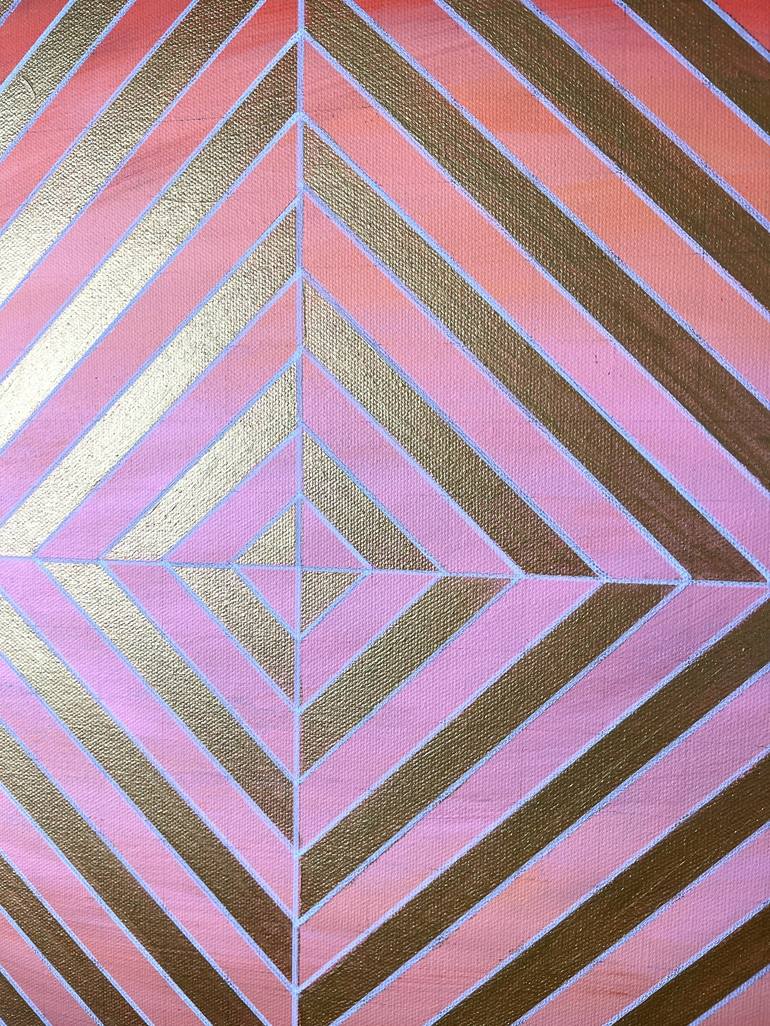 Original Abstract Geometric Painting by Amy Illardo